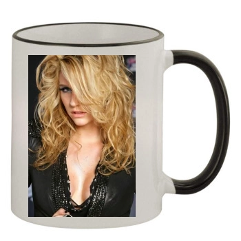 Kesha 11oz Colored Rim & Handle Mug