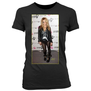 Kesha Women's Junior Cut Crewneck T-Shirt