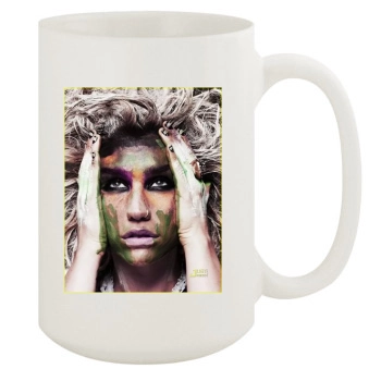 Kesha 15oz White Mug