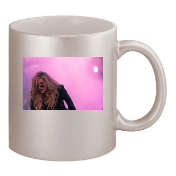 Kesha 11oz Metallic Silver Mug