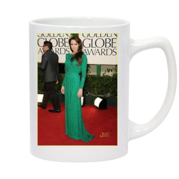 Angelina Jolie 14oz White Statesman Mug