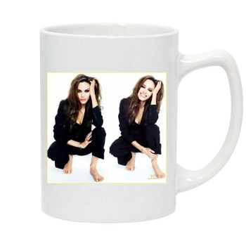 Angelina Jolie 14oz White Statesman Mug