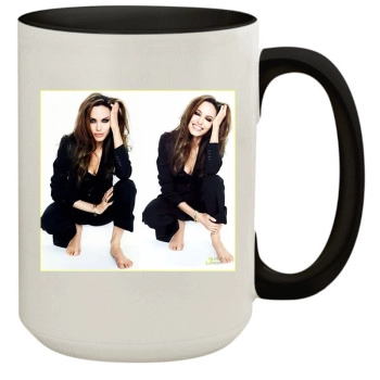 Angelina Jolie 15oz Colored Inner & Handle Mug