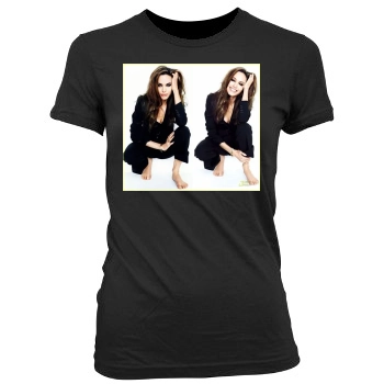 Angelina Jolie Women's Junior Cut Crewneck T-Shirt