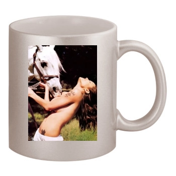 Angelina Jolie 11oz Metallic Silver Mug