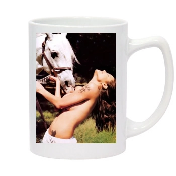 Angelina Jolie 14oz White Statesman Mug