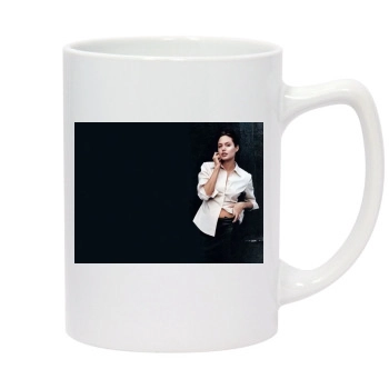 Angelina Jolie 14oz White Statesman Mug