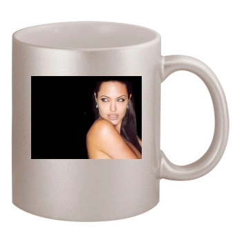 Angelina Jolie 11oz Metallic Silver Mug