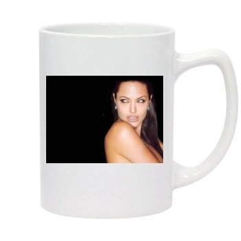 Angelina Jolie 14oz White Statesman Mug