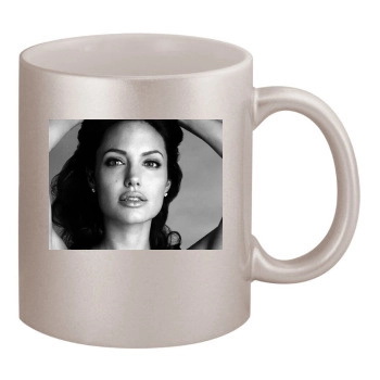 Angelina Jolie 11oz Metallic Silver Mug