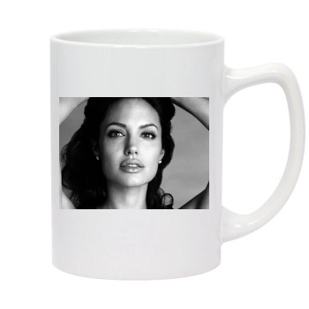 Angelina Jolie 14oz White Statesman Mug