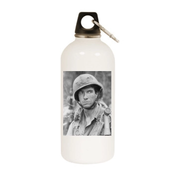 Dylan McDermott White Water Bottle With Carabiner