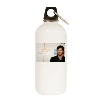 Dylan McDermott White Water Bottle With Carabiner