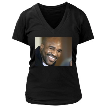 Evander Holyfield Women's Deep V-Neck TShirt