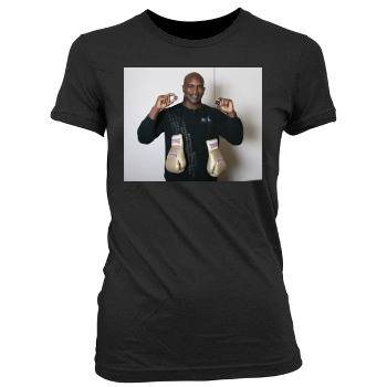 Evander Holyfield Women's Junior Cut Crewneck T-Shirt