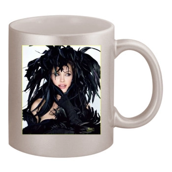 Angelina Jolie 11oz Metallic Silver Mug