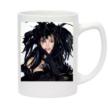 Angelina Jolie 14oz White Statesman Mug