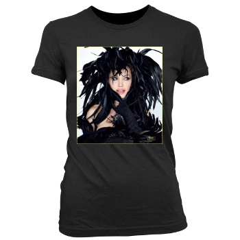 Angelina Jolie Women's Junior Cut Crewneck T-Shirt