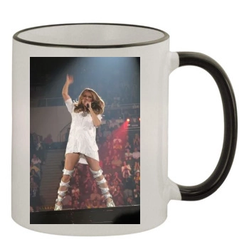 Celine Dion 11oz Colored Rim & Handle Mug