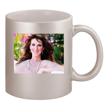 Celine Dion 11oz Metallic Silver Mug