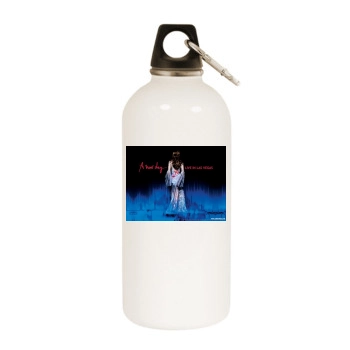 Celine Dion White Water Bottle With Carabiner