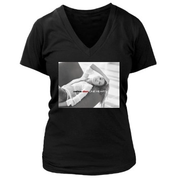 Celine Dion Women's Deep V-Neck TShirt