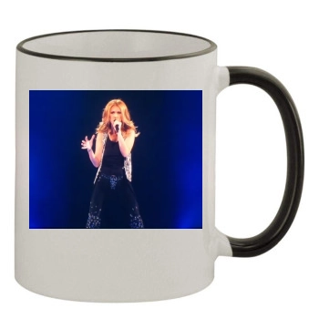 Celine Dion 11oz Colored Rim & Handle Mug