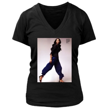 Chanel Iman Women's Deep V-Neck TShirt