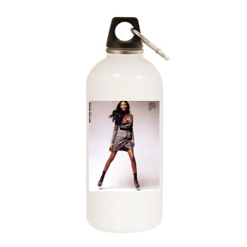 Chanel Iman White Water Bottle With Carabiner