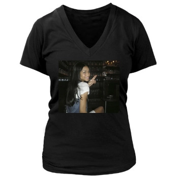 Chanel Iman Women's Deep V-Neck TShirt