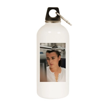 Cote De Pablo White Water Bottle With Carabiner