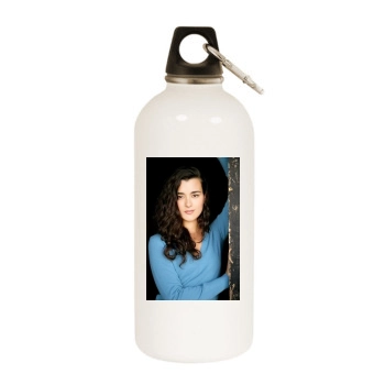 Cote De Pablo White Water Bottle With Carabiner