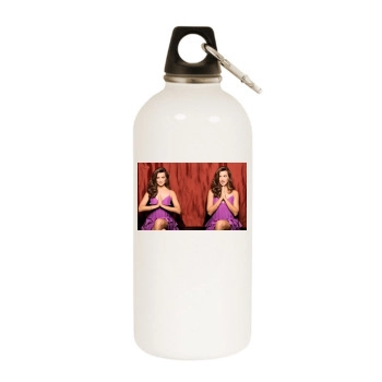 Cote De Pablo White Water Bottle With Carabiner