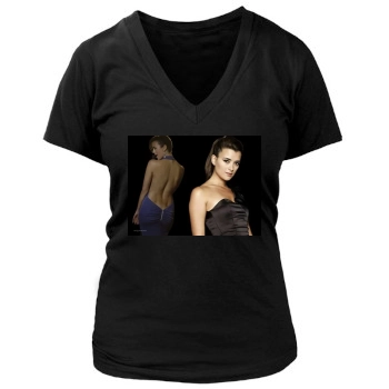 Cote De Pablo Women's Deep V-Neck TShirt