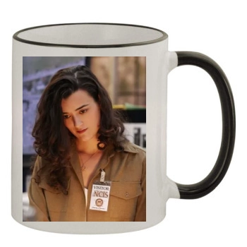 Cote De Pablo 11oz Colored Rim & Handle Mug