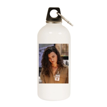 Cote De Pablo White Water Bottle With Carabiner