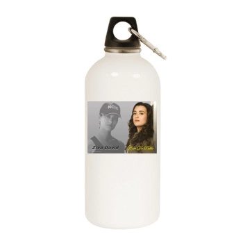 Cote De Pablo White Water Bottle With Carabiner