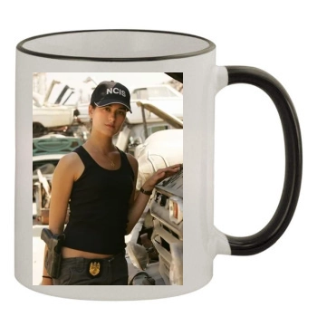 Cote De Pablo 11oz Colored Rim & Handle Mug