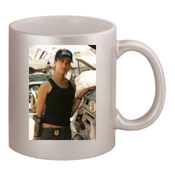 Cote De Pablo 11oz Metallic Silver Mug