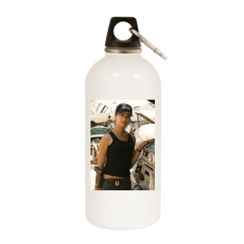 Cote De Pablo White Water Bottle With Carabiner