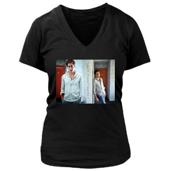 Jake Gyllenhaal Women's Deep V-Neck TShirt