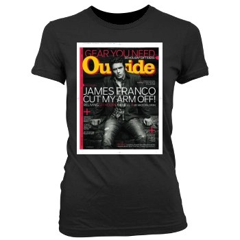 James Franco Women's Junior Cut Crewneck T-Shirt