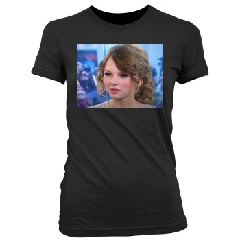 Taylor Swift Women's Junior Cut Crewneck T-Shirt