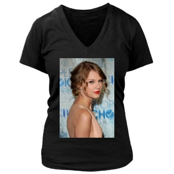 Taylor Swift Women's Deep V-Neck TShirt