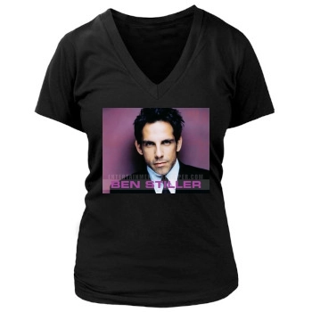 Ben Stiller Women's Deep V-Neck TShirt