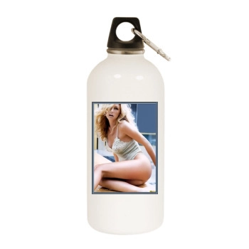 Brande Roderick White Water Bottle With Carabiner