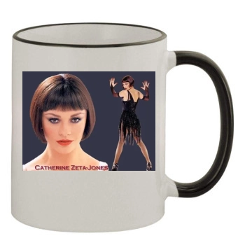 Catherine Zeta-Jones 11oz Colored Rim & Handle Mug