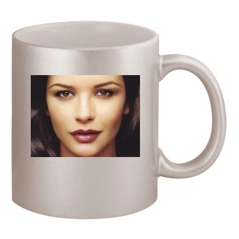 Catherine Zeta-Jones 11oz Metallic Silver Mug