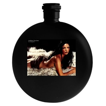 Catherine Zeta-Jones Round Flask