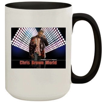 Chris Brown 15oz Colored Inner & Handle Mug